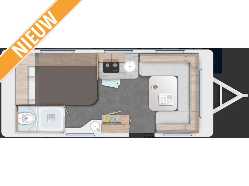 Caravelair Exclusive Line 475 MODEL 2026, VAST BED
