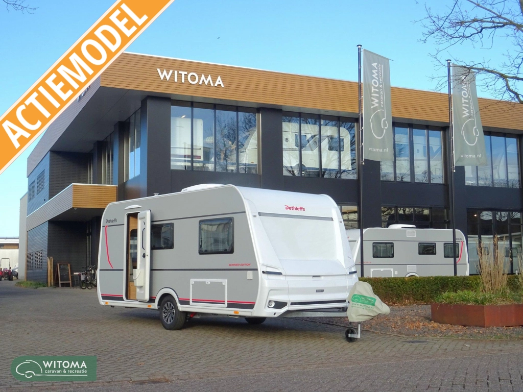 Dethleffs Summer Edition 460 EL Op show lengtebedden