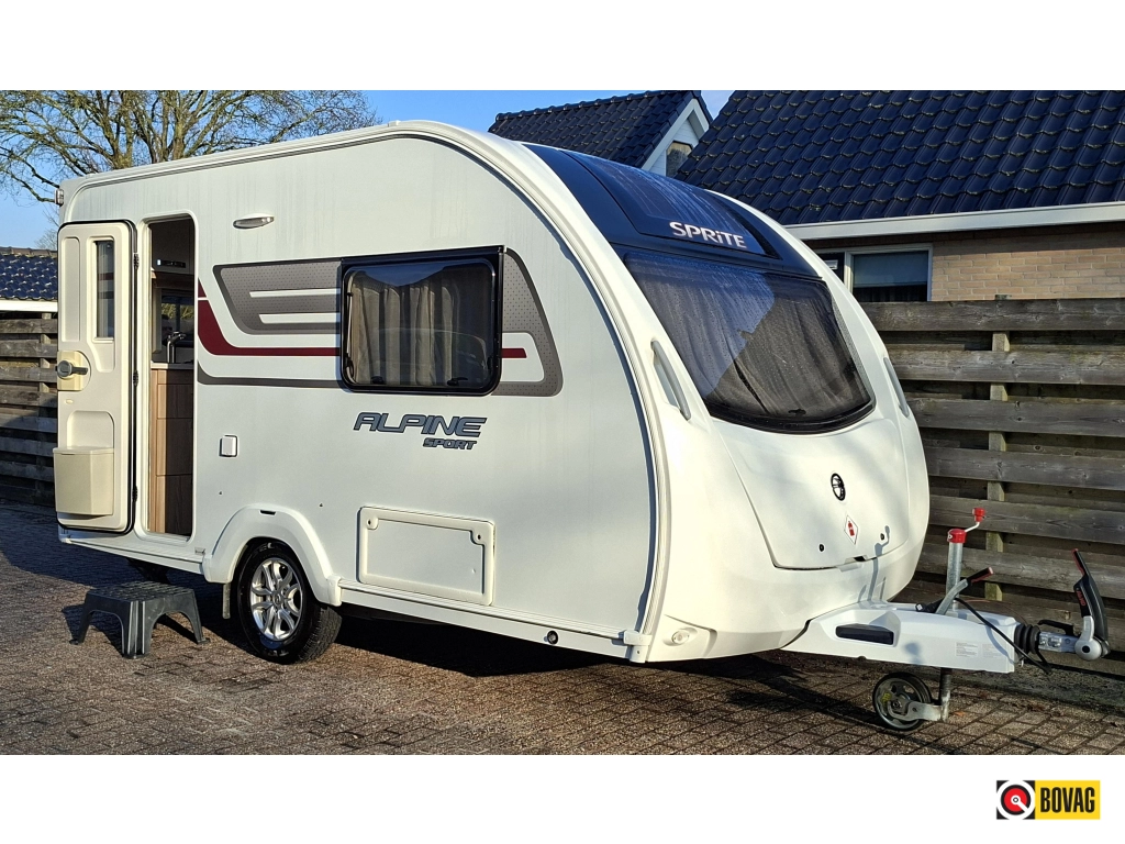 Sprite Alpine Sport 370 EK Voortent en Fietsendrager