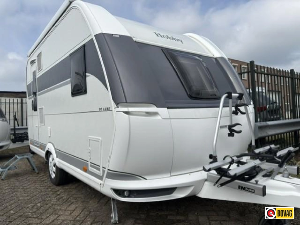 Hobby De Luxe 400 SFE Mover,Luifel,Fietsenrek