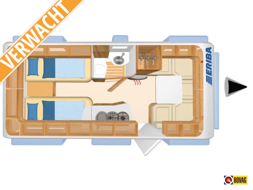 Eriba Nova GL 495 LENGTEBEDDEN | MOVER