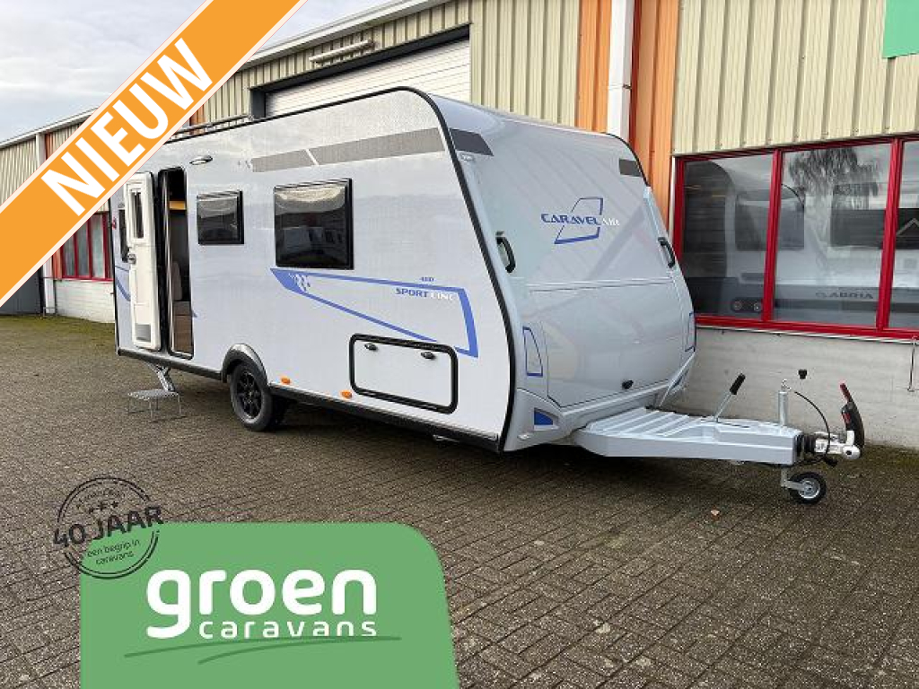 Caravelair Sport Line 480 Vrijstaand bed