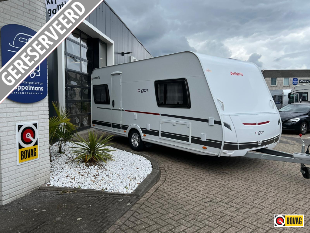 Dethleffs C'Go 495 FR mover, luifel, fransbed
