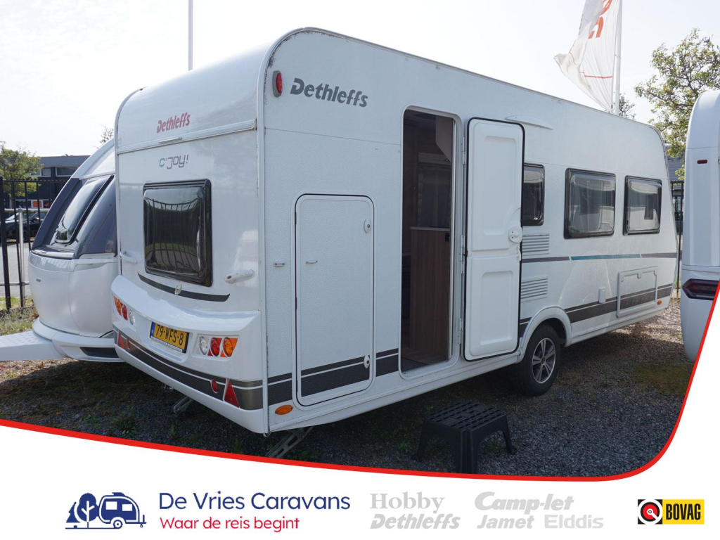 Dethleffs C'Joy 480 QLK stapelbed,airco,tent