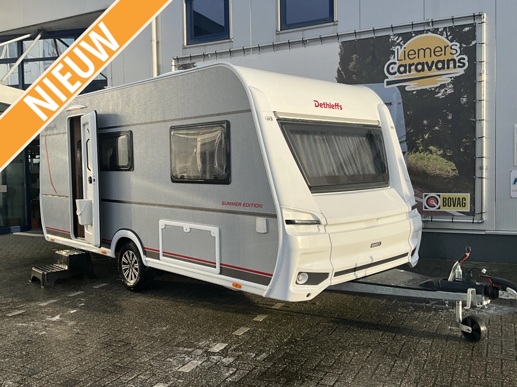 Dethleffs Summer Edition 460 EL ENKELE BEDDEN-XL KOELKAST