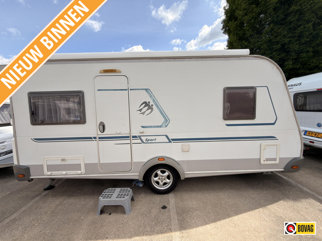 Knaus Sport 450 FU Fietsenrek+mover+Voortent