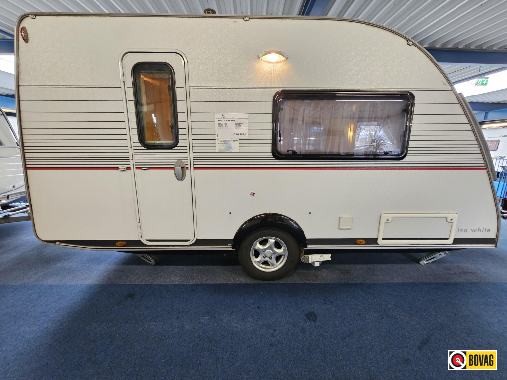 Kip Isa White 41 TCB VOORTENT/FIETSENREK/MOVER