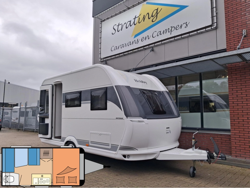Hobby On Tour 390 SF NIEUW!! DWARSBED!!