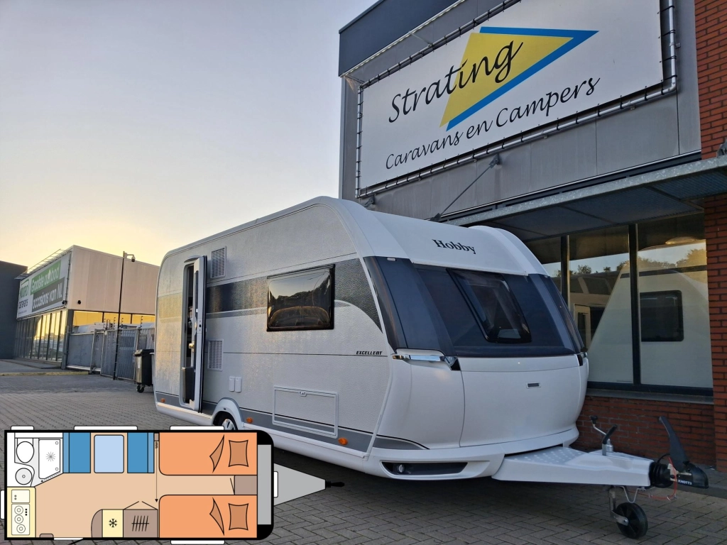 Hobby Excellent 460 SL NIEUW!! ENKELE BEDDEN