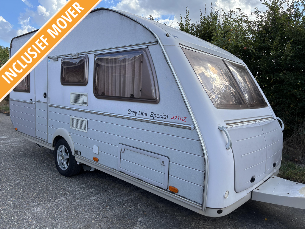 Kip Grey Line Special 47 TRZ Vastbed + rondzit + mover