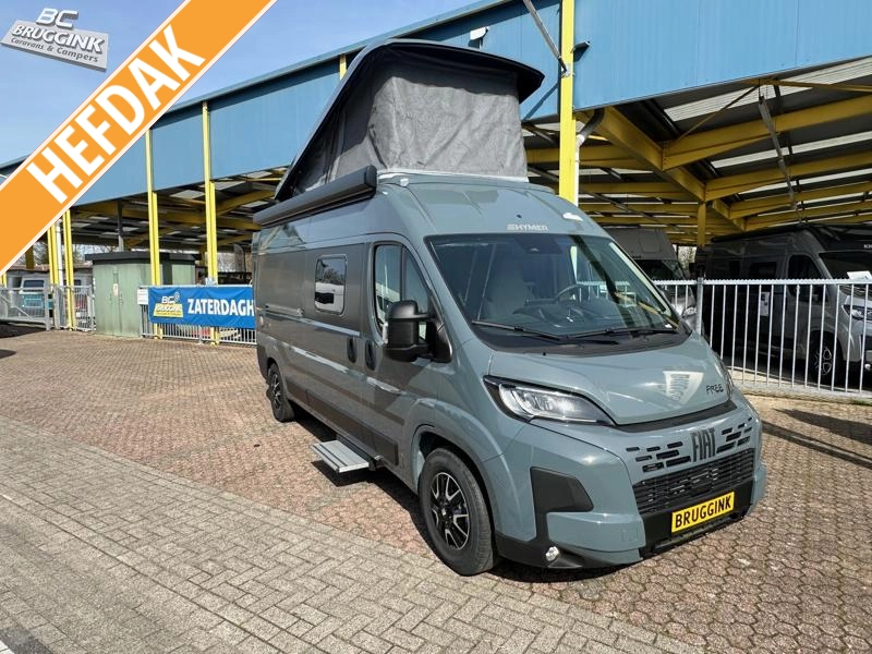 Hymer Free 600 Dwars bed en Hefdak/Bed