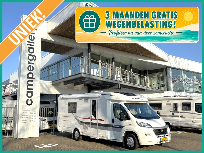 Adria Coral 670 SLT 670 ENKELE BEDDEN