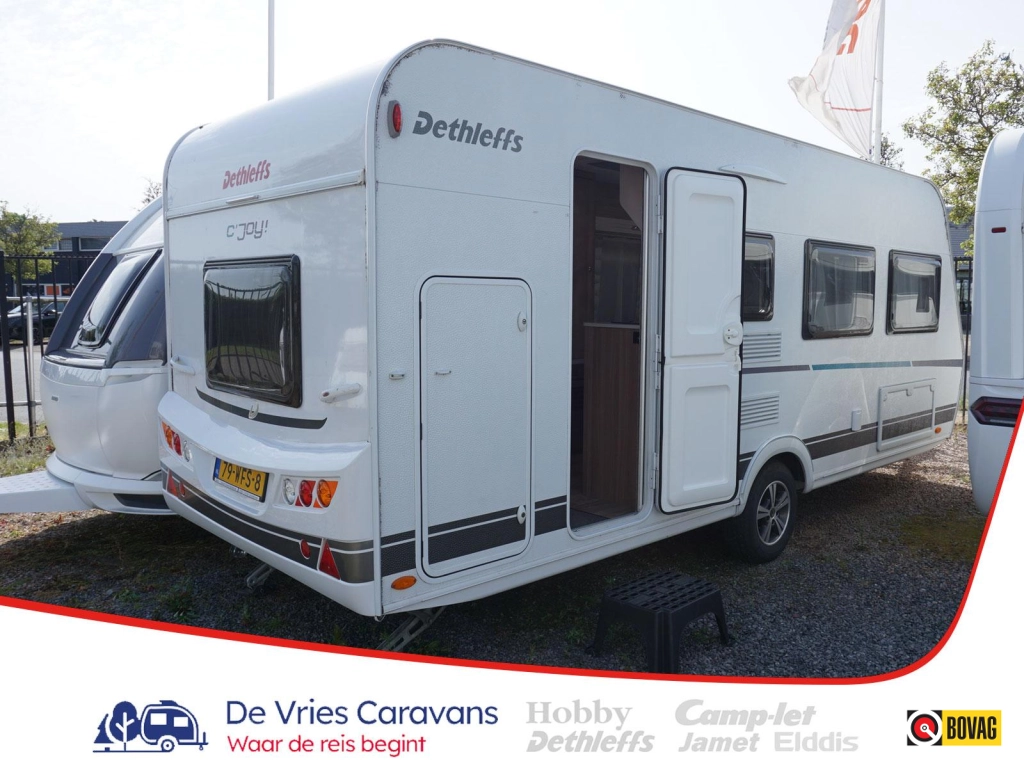 Dethleffs C'Joy 480 QLK stapelbed,airco,tent