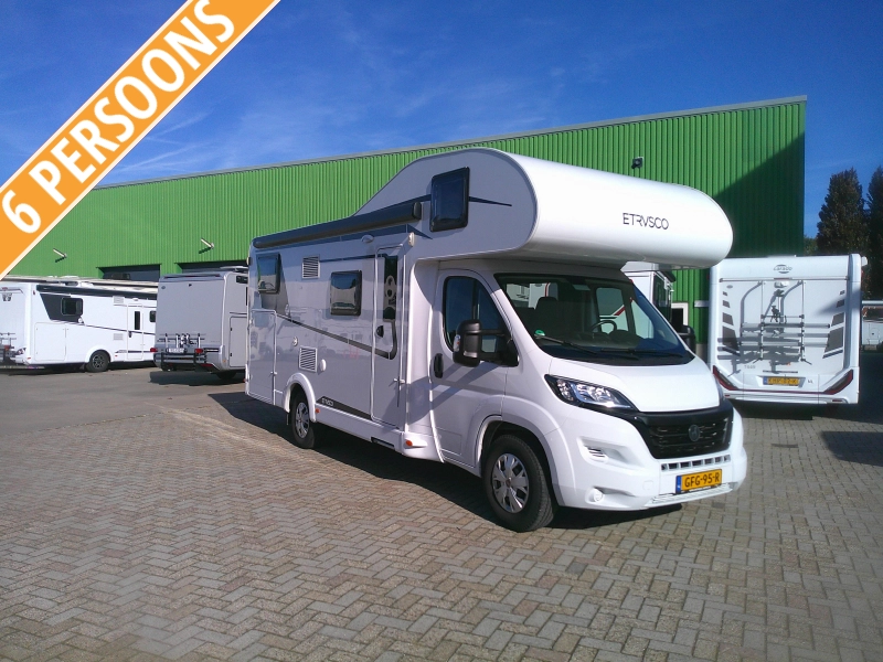 Etrusco A 7300 DB 6-persoons Mega Garage