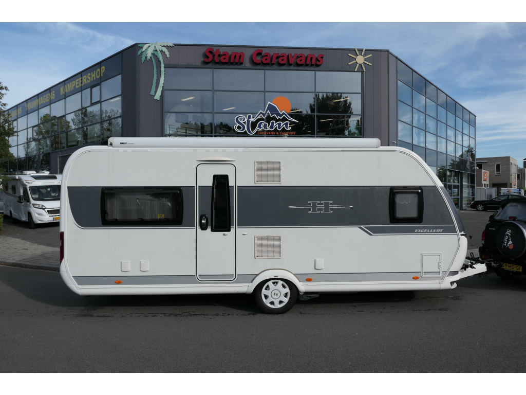 Hobby Excellent 560 CFE mover, luifel en fietsdr
