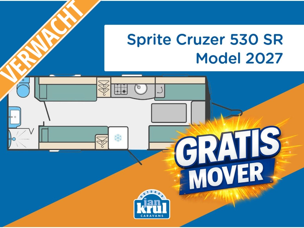 Sprite Cruzer 530 SR TIJDELIJK GRATIS MOVER