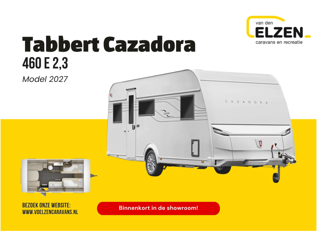 Tabbert Cazadora 460 E 2,3 GFK-dak - Model 2027