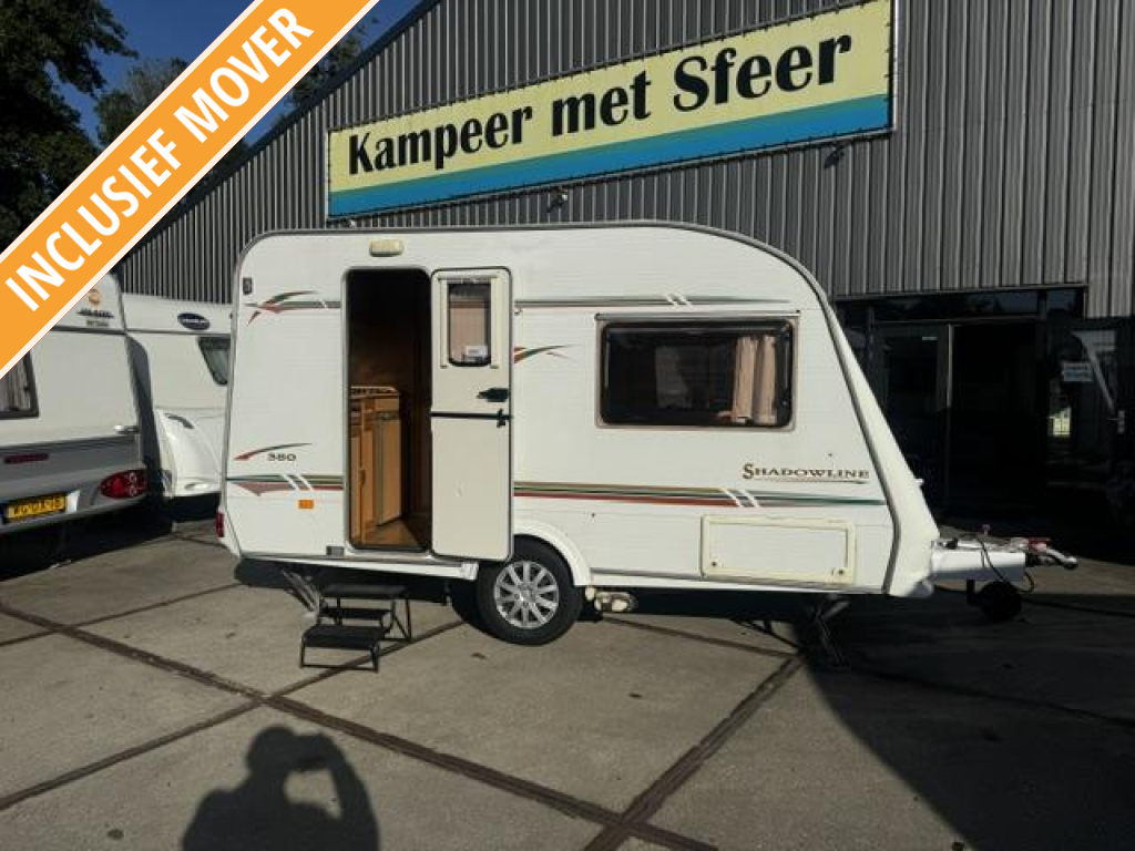 Elddis Shadowline 380 Mover, voortent & luifel