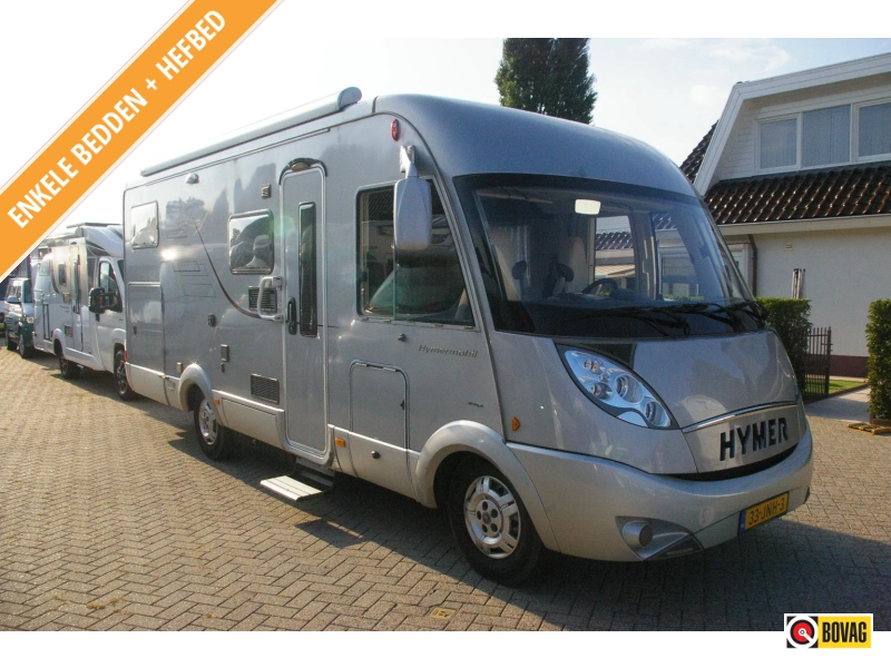 Hymer B674 SL Enkelebedden, XXL Garage.