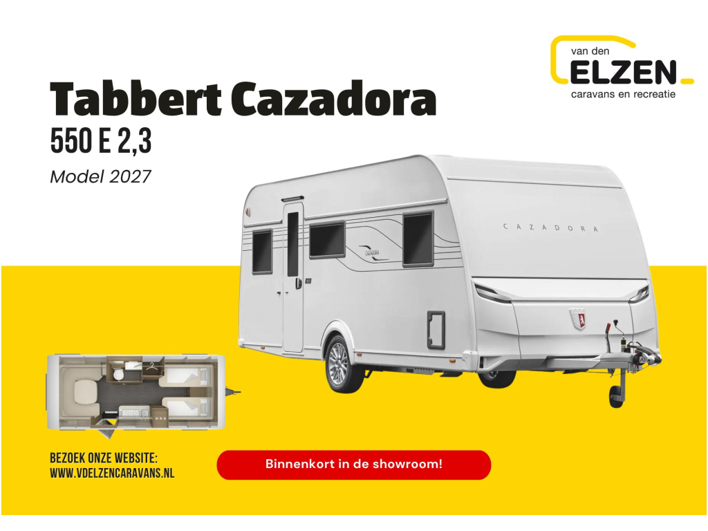 Tabbert Cazadora 550 E 2,3 GFK-dak - Model 2027